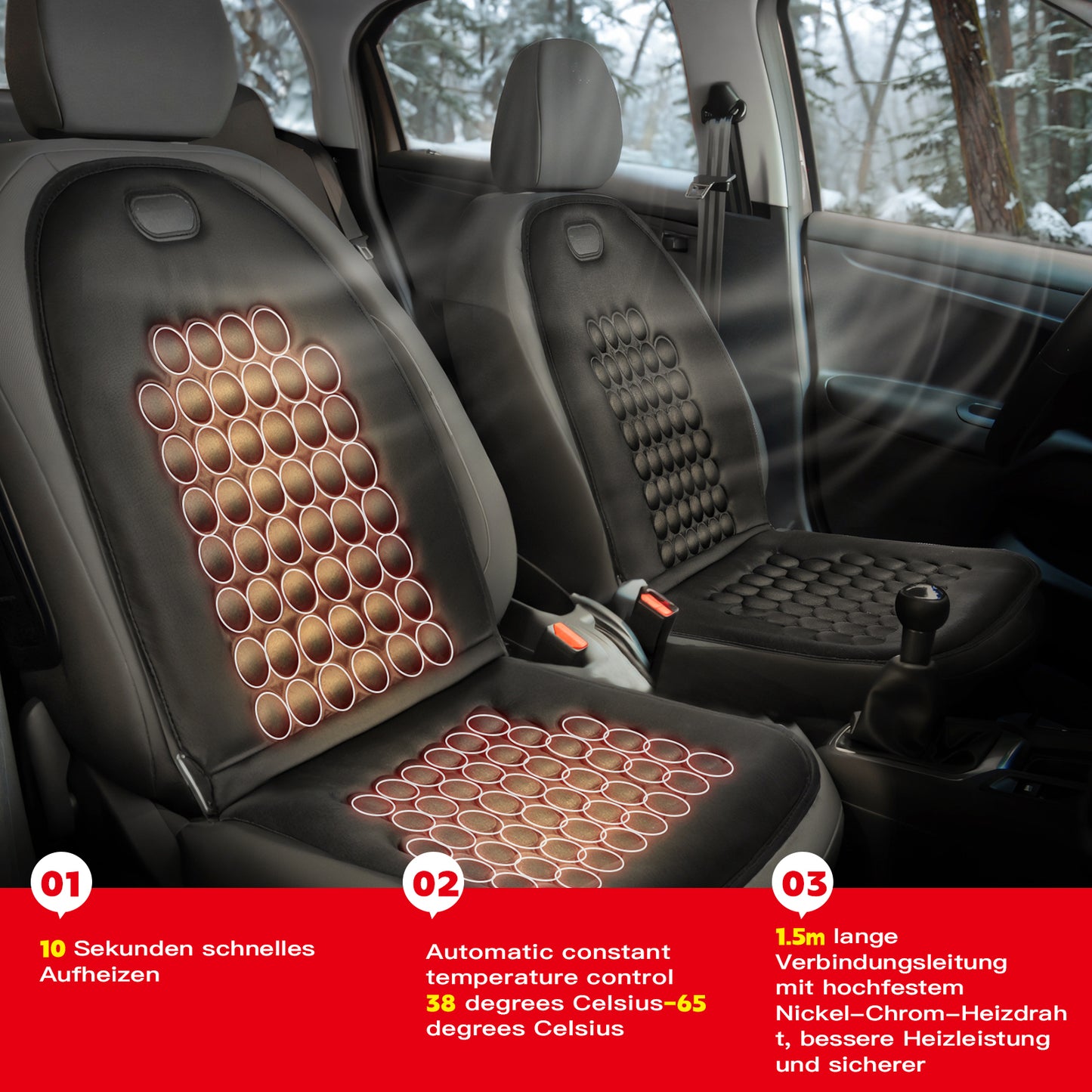 Professional General Purpose car seat cover Detachable and Easy to Install Suitable for All Types of Vehicles