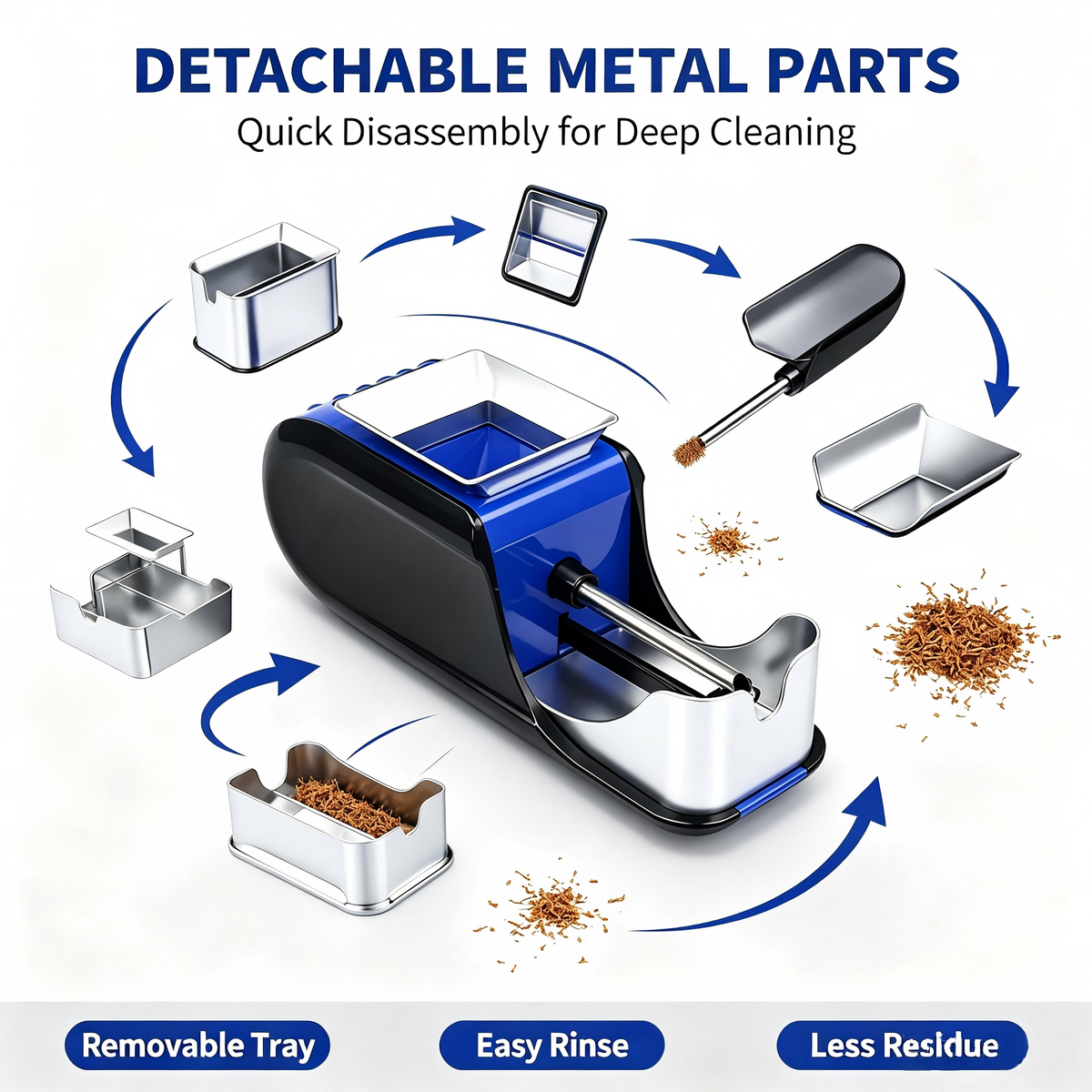 Electric Cigarette Rolling Machine , 8.0mm/6.5mm Induction Counting Tamping Machine Wedding Gifts for Men