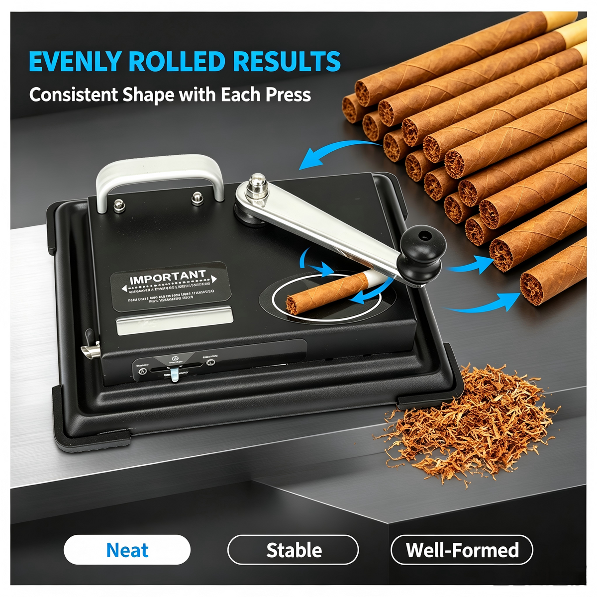 Tobacco Filling Device , 8.0mm/6.5mm Cigarette Filling Device Induction Counting Men's Gift -HHN