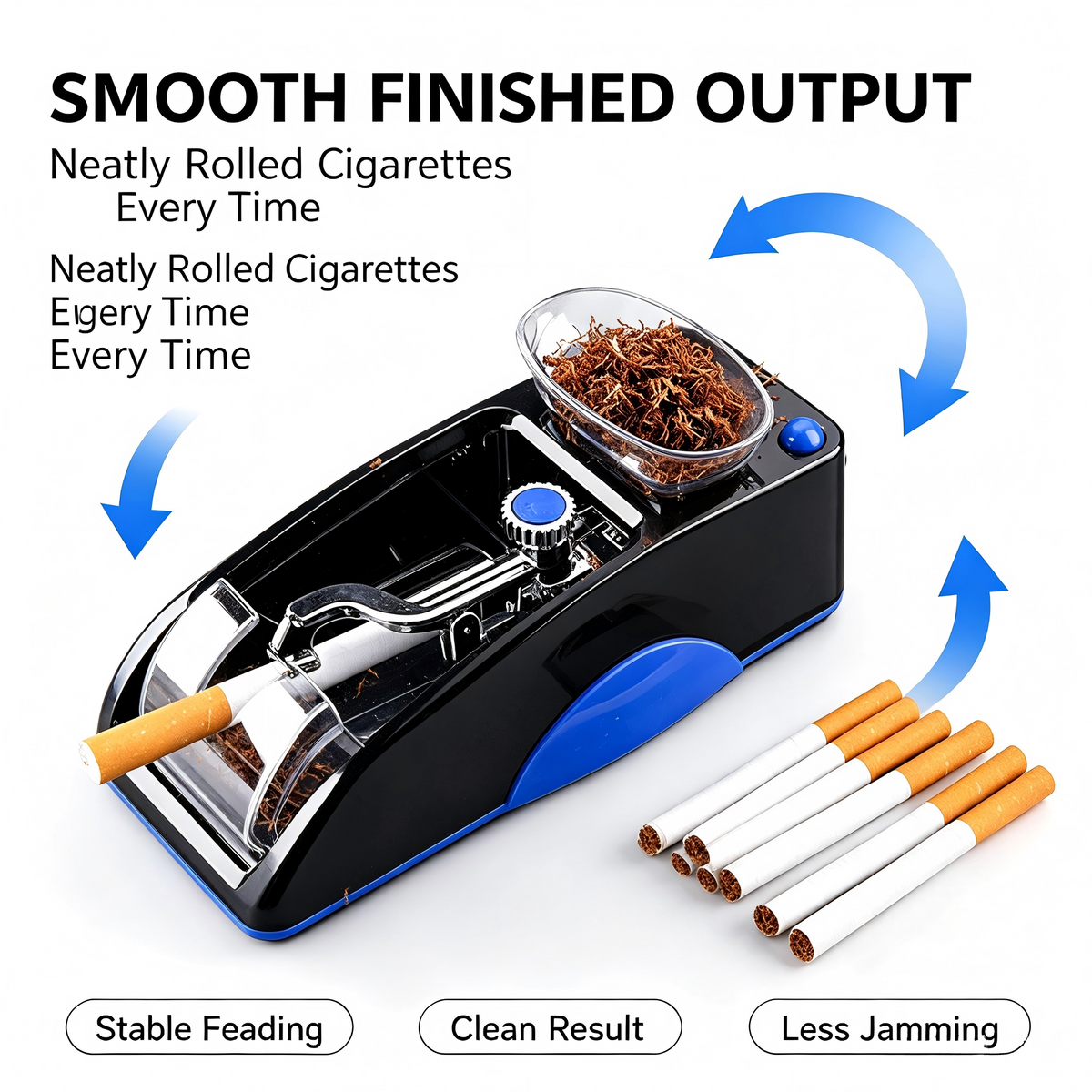 Electric Tamping Machine , 8.0mm/6.5mm Cigarette Accessories with Accessories For Men's Gift