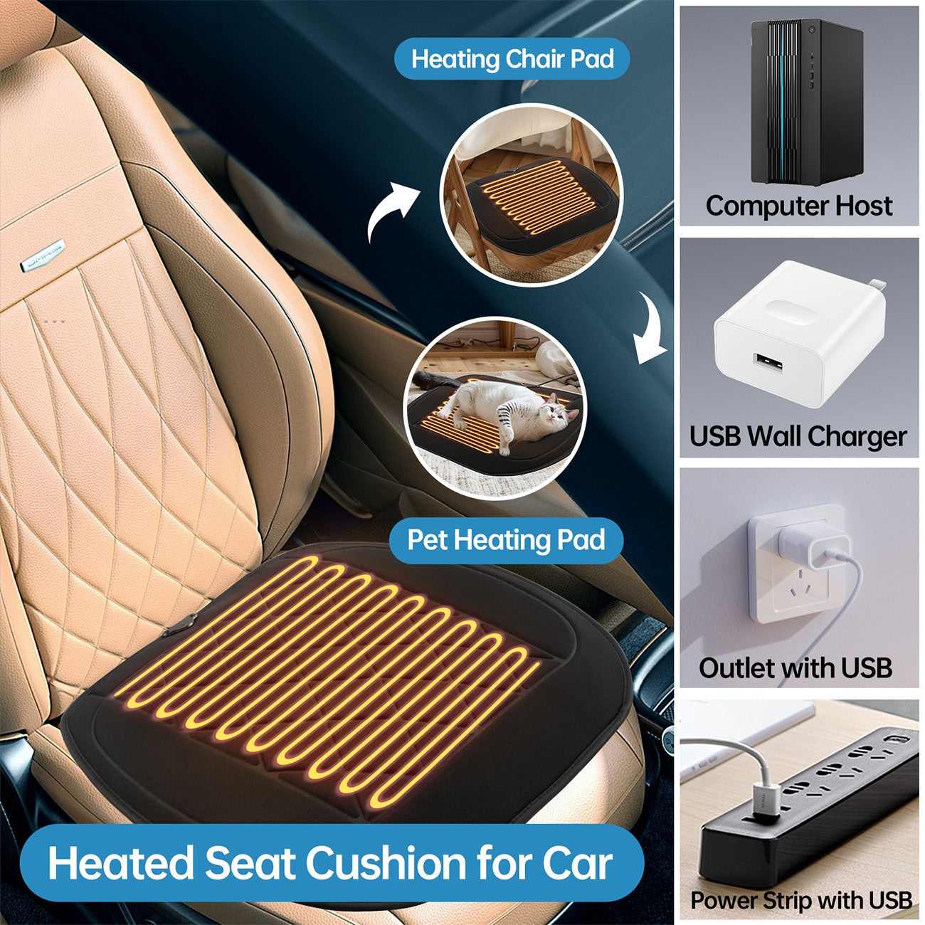 Professional General Purpose car seat cover Detachable and Easy to Install Suitable for All Types of Vehicles