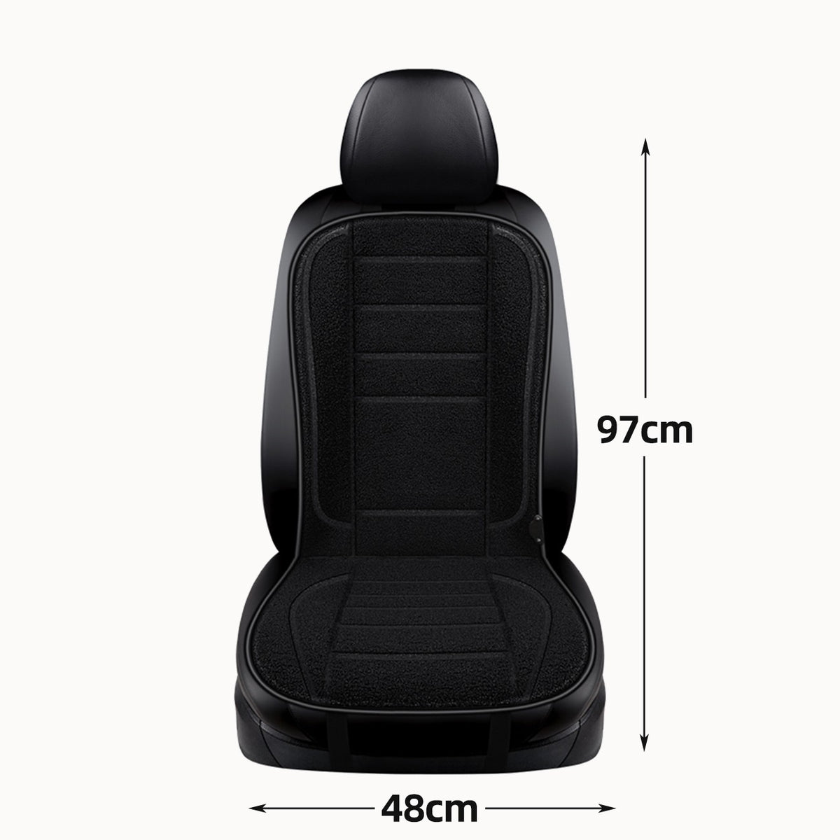 beheizbare Sitzauflage Auto 12V – 3 Heizstufen, rutschfeste Konstruktion