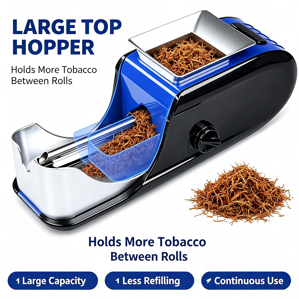 Electric Cigarette Rolling Machine , 8.0mm/6.5mm Induction Counting Tamping Machine Wedding Gifts for Men