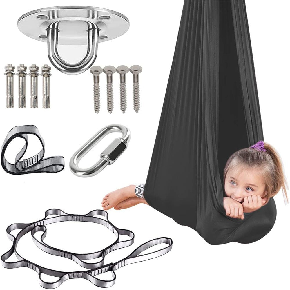 Sensory Swing - With 360° Hardware Indoor Swing For Kids Holds Up To 220lbs For Children With Autism, Adhd, Asperger, Sensory Integration