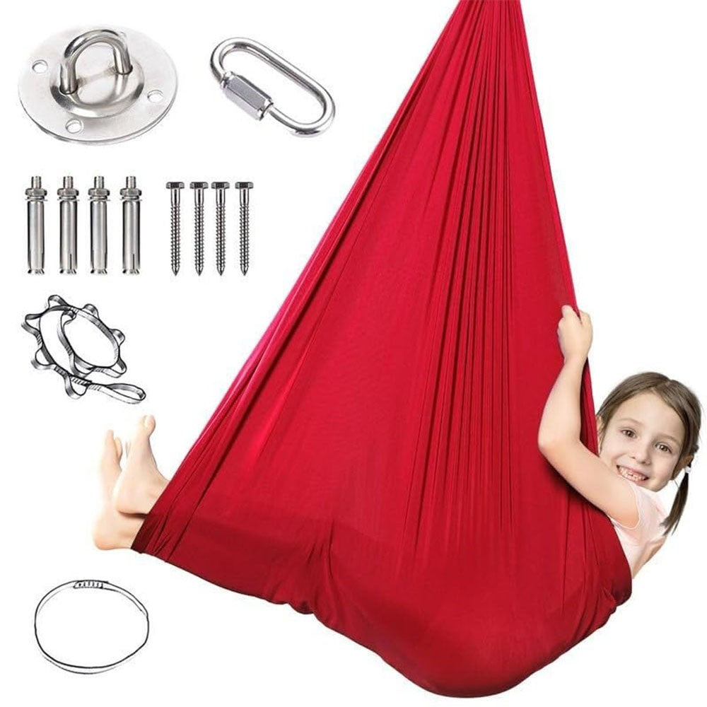 Sensory Swing - With 360° Hardware Indoor Swing For Kids Holds Up To 220lbs For Children With Autism, Adhd, Asperger, Sensory Integration