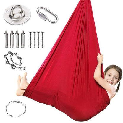 Sensory Swing - With 360° Hardware Indoor Swing For Kids Holds Up To 220lbs For Children With Autism, Adhd, Asperger, Sensory Integration