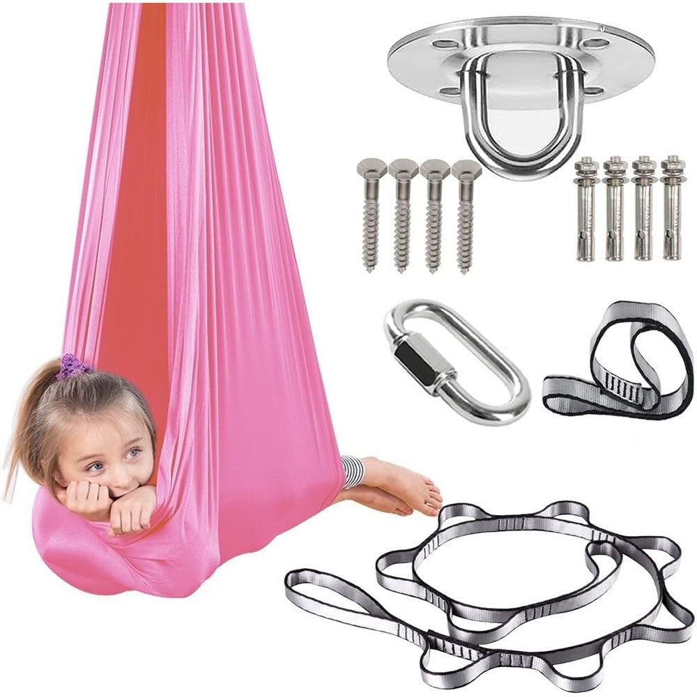 Sensory Swing - With 360° Hardware Indoor Swing For Kids Holds Up To 220lbs For Children With Autism, Adhd, Asperger, Sensory Integration