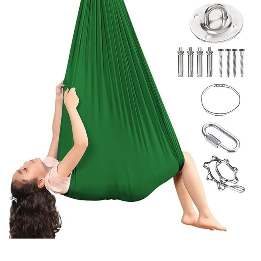 Sensory Swing - With 360° Hardware Indoor Swing For Kids Holds Up To 220lbs For Children With Autism, Adhd, Asperger, Sensory Integration