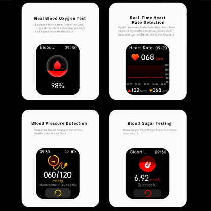 Reloj Para Medir La Glucosa De DiabéTicos ， Heart Rate Sleep Smart Watch Blood Pressure for Women