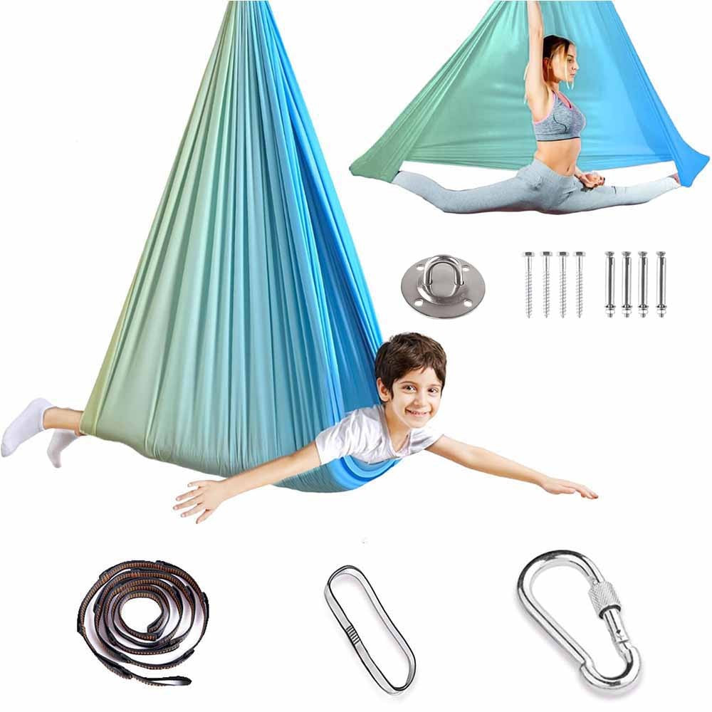 Sensory Swing - With 360° Hardware Indoor Swing For Kids Holds Up To 220lbs For Children With Autism, Adhd, Asperger, Sensory Integration
