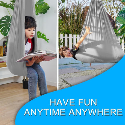 Sensory Swing - With 360° Hardware Indoor Swing For Kids Holds Up To 220lbs For Children With Autism, Adhd, Asperger, Sensory Integration