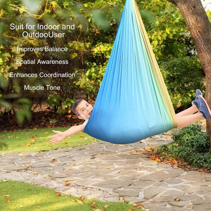 Sensory Swing - With 360° Hardware Indoor Swing For Kids Holds Up To 220lbs For Children With Autism, Adhd, Asperger, Sensory Integration