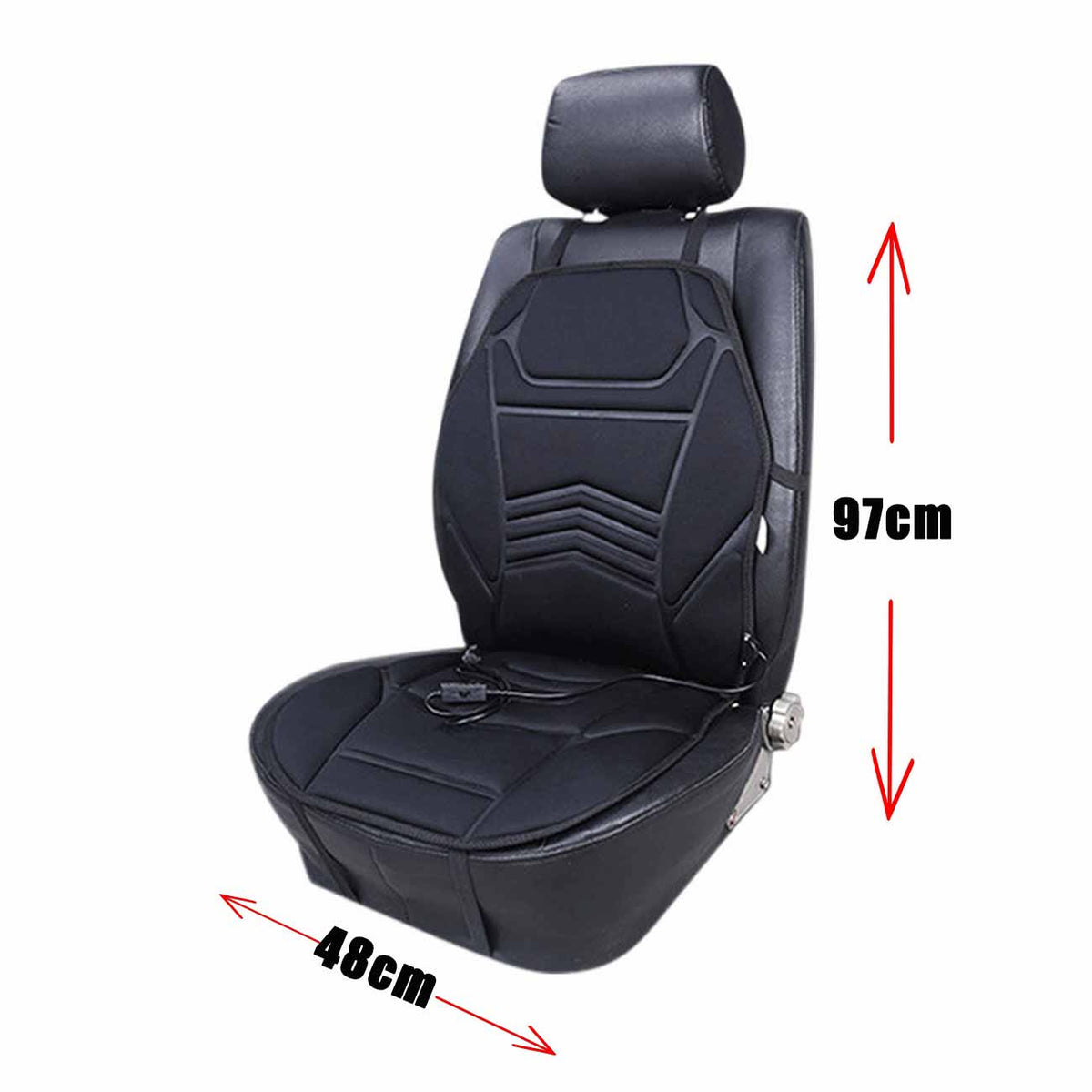 beheizbare sitzauflage auto 12v – Graphen-Heizung, 3 Temperaturstufen, automatische Abschaltung
