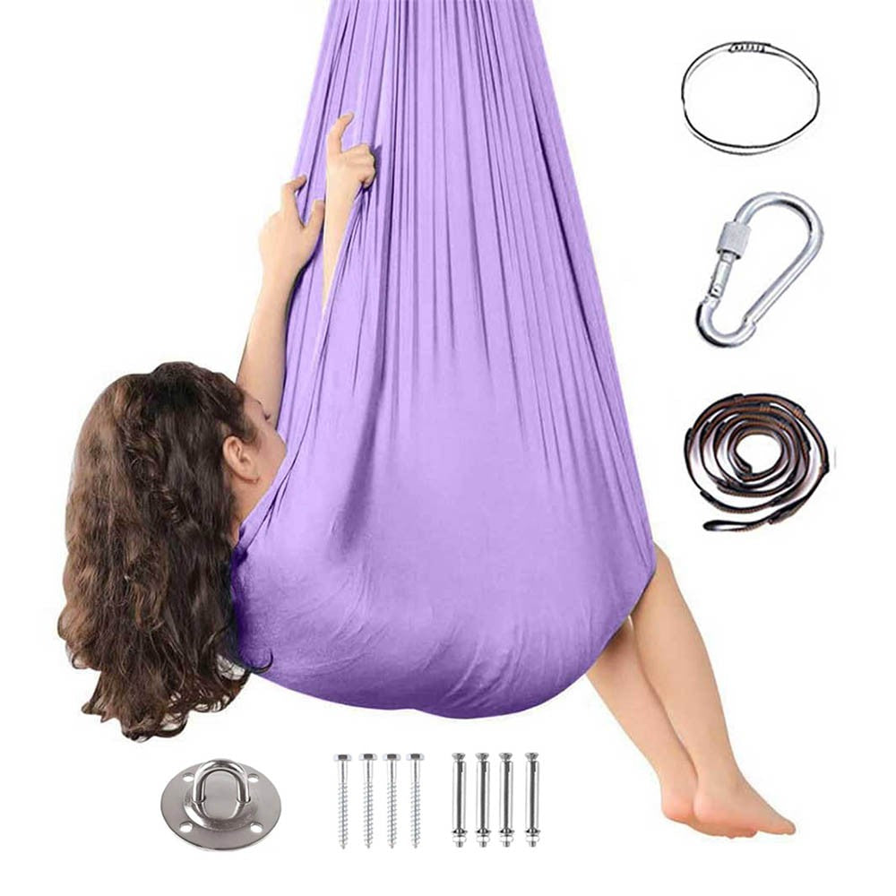 Sensory Swing - With 360° Hardware Indoor Swing For Kids Holds Up To 220lbs For Children With Autism, Adhd, Asperger, Sensory Integration