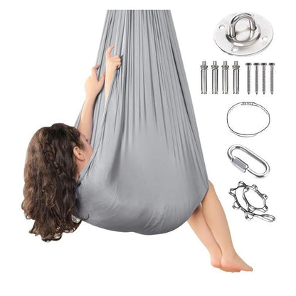 Sensory Swing - With 360° Hardware Indoor Swing For Kids Holds Up To 220lbs For Children With Autism, Adhd, Asperger, Sensory Integration