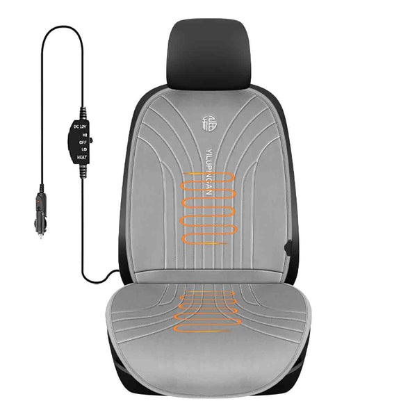 Heizauflage Autositz-2 Heizstufen Hoch/Niedrig, Hautfreundliches Heizkissen für Vordersitze, Auto Sitzheizung Winter